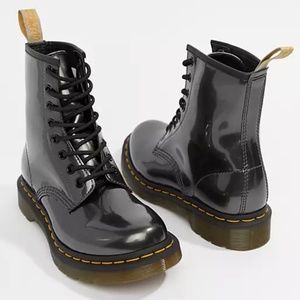 Dr. Martens - 1460 Vegan Chrome Lace Up Combat Boots